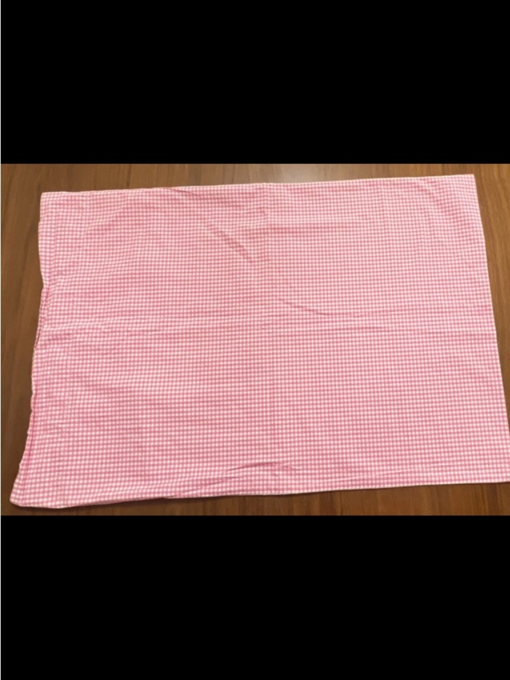 Pottery Barn Kids Standard 100% Cotton Pillowcase Pink Gingham Bedroom